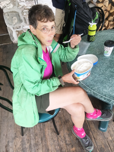 Attempting the half gallon challenge at Furnace Grove State Park in Pennsylvania. I couldn’t finish! Maybe it would have been easier if it weren’t cold and rainy that day.