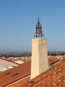 From the tower of Elne’s Cathedral, we could see from the Pyrenees Mountains to the Mediterranean Sea.