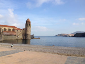 Beaches all over France are empty, like this usually busy tourist spot in Collioure was on a January day in 2015.