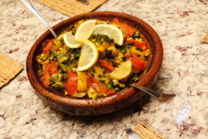 A vegetable tagine. And that was only lunch!