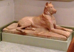 Wealthy landowners commissioned statues of their pets to guard their grand homes. I found his example in a Beziérs museum. (File photo, 2015)