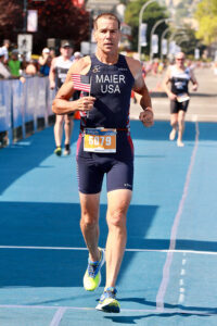 In his youth, Kevin Maier played basketball, football, and baseball. In retirement, triathlon training and racing is what keeps him active.