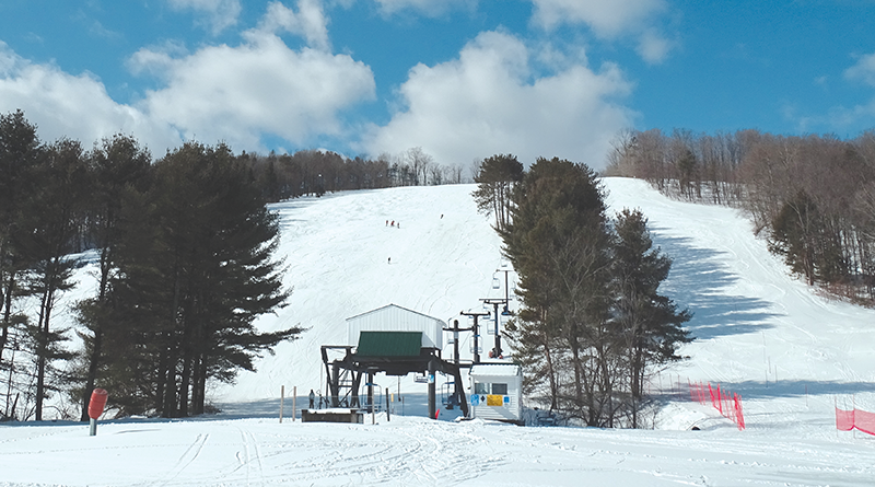 Winter is the time for downhill skiing at Snow Ridge where there are 21 runs.