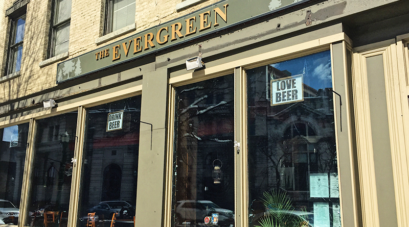 The Evergreen on Hanover Square in downtown Syracuse. The restaurant will turn 3 later this year.