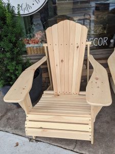 The iconic Adirondack chair can be purchased in many locations, in all sizes.