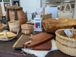A variety of quality arts and crafts are to be found at places like Adirondack Artist Guild and NorthWind Fine Arts in Saranac Lake