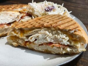 The chipotle turkey panini ($14) checked a lot of flavor boxes.